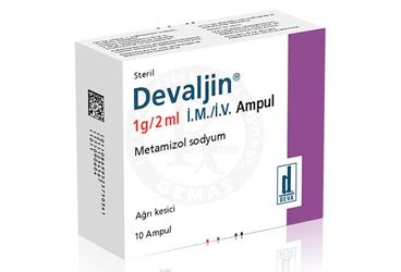Devaljin 1 G/2 Ml I.m/i.v. Enjeksiyonluk Cozelti Iceren Ampul (10 Ampul)