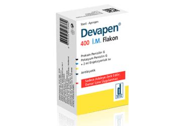 Devapen 400 I.m. Enjeksiyonluk Cozelti Icin Toz Iceren Flakon (1 Flakon)