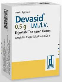 Devasid 0,5 G + 0,25 G I.m./i.v. Enjeksiyonluk Toz (1 Flakon)