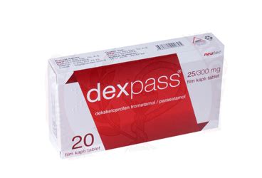 Dexpass 25 Mg /300 Mg Film Kapli Tablet (20 Tablet)