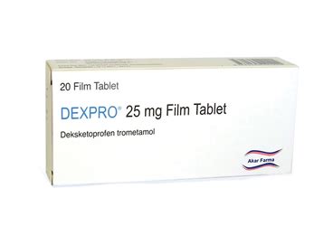 Dexpro 25 Mg 20 Film Tablet