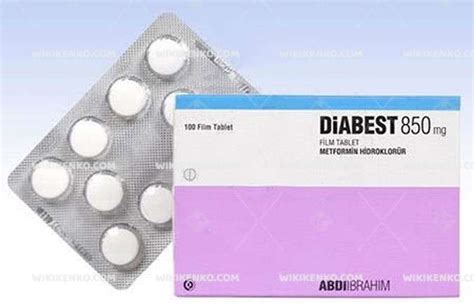 Diabest 850 Mg Film Tablet (100 Film Tablet)