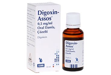 Digoxin Assos 0,5 Mg/ml Oral Damla, Cozelti (1 Sise)