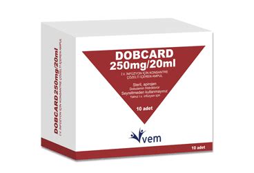 Dobcard 250 Mg / 20 Ml Infuzyon Icin Konsantre Cozleti Iceren 10 Ampul