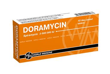 Doramycin 3000000 Iu 10 Film Kapli Tablet