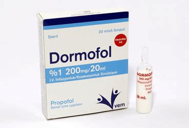 Dormofol %1 200 Mg/20 Ml Iv Infuzyonluk/enjeksiyonluk Emulsiyon (5 Ampul)