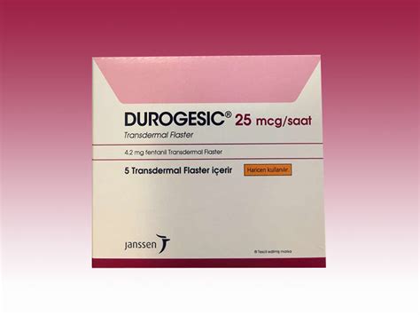 Durogesic 25 Mcg/saat 5 Transdermal Flaster