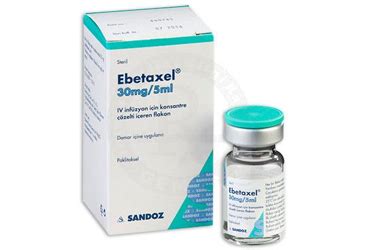 Ebetaxel 30mg/5ml Iv Infuzyon Icin Kons. Cozelti Iceren Flakon
