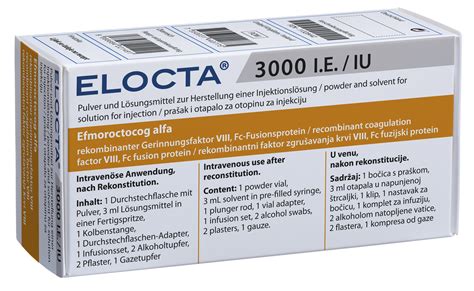 Elocta 3000 Iu Iv Enjeksiyonluk Cozelti Hazirlamak Icin Toz Ve Cozucu 