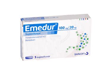 Emedur 100+20 Mg 5 Suppozituar