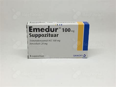 Emedur 100 Mg+20 Mg 5 Suppozituar