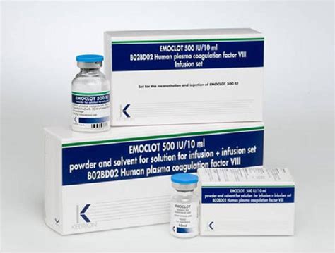 Emoclot Di 500 Iu 1 Flakon