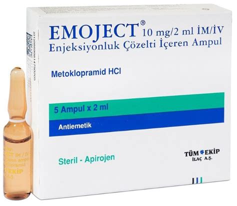 Emoject 10 Mg/2 Mlx5 Ml Im/iv Ampul