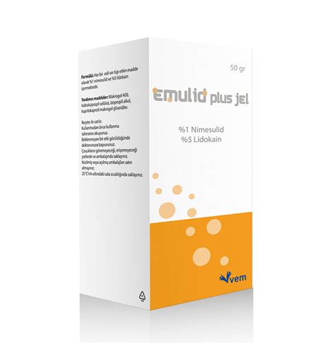 Emulid Plus % 1 + % 5 Jel 50 G