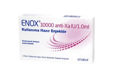 Enox 10000 Anti-xa Iu/1 Ml 20 Kullanima Hazir Enjektor