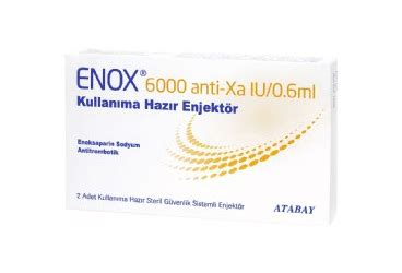 Enox 6000 Anti-xa Iu/0,6 Ml 20 Kullanima Hazir Enjektor
