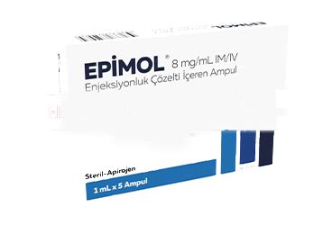 Epimol 8mg/ml Im/iv Enjeksiyonluk Cozelti (5 Ampul)