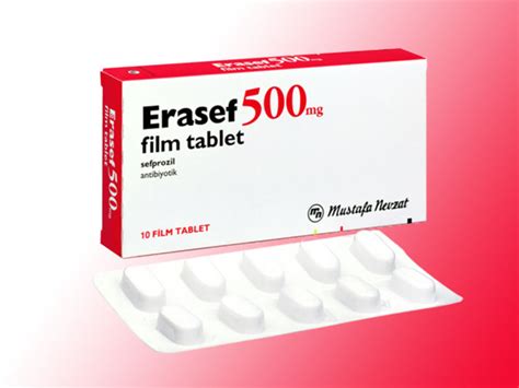 Erasef 500 Mg 20 Film Tablet