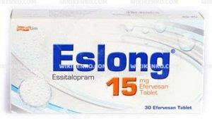 Eslong 15 Mg 90 Efervesan Tablet