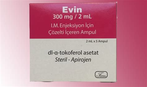 Evin 300 Mg/2 Ml I.m. Enjeksiyon Icin Cozelti Iceren 5 Ampul