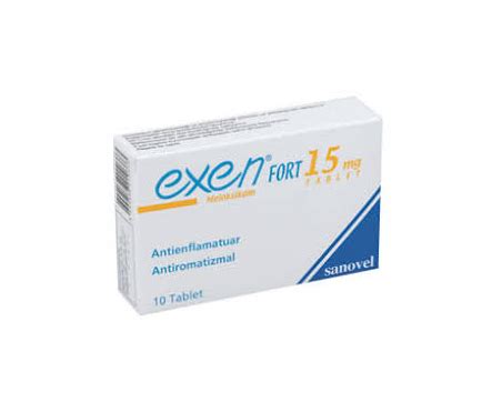 Exen Fort 15 Mg 10 Tablet