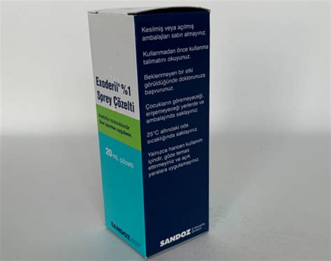 Exoderil % 1 Sprey, Cozelti