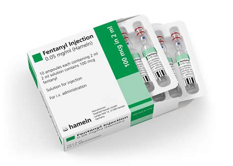 Fentanyl Citrate 50 Mcg/ml 2 Ml 10 Ampul