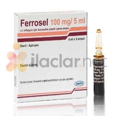 Ferrosel 100 Mg/5 Ml Iv Inf. Icin Konsantre Cozelti Iceren Ampul