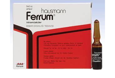 Ferrum Hausmann 100mg/2ml Im Enjeksiyonluk Cozelti