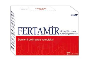 Fertamir 40 Mg Efervesan Granul Iceren Sase