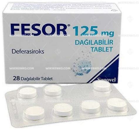 Fesor 125 Mg Dagilabilir Tablet (28 Tablet)