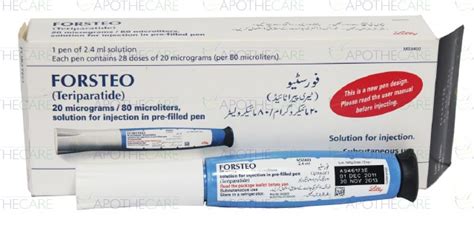Forsteo 20 Mcg/80 Mcl Kullanima Hazir Dolu Enj. Kalemi Icinde Cozelti 2,4 Ml