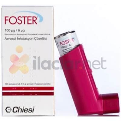 Foster Aerosol Inhalasyon Cozeltisi 100 Mcg/ 6 Mcg 120 Doz