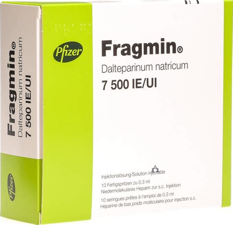 Fragmin 7500 Iu 0,3 Ml Sc Enj. Coz. Iceren 10 Tek Doz Enjektor