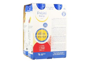 Frebini Energy Drink Cilek Aromali 4x200 Ml