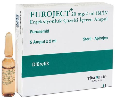 Furoject 20mg/2 Ml Im/iv Enj. Coz. Iceren 5 Ampul