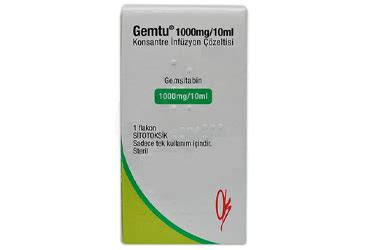 Gemtu 1000 Mg/10 Ml Enjeksiyonluk Solusyon 1flakon