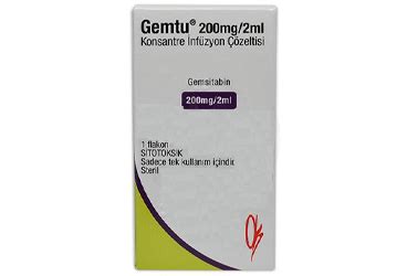 Gemtu 200 Mg/2 Ml Konsantre Infuzyon Cozeltesi (1 Flakon)