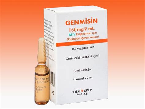 Genmisin 160 Mg/2 Ml Im/iv Enjektabl 1 Flakon