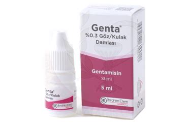 Genta %0.3 Goz/kulak Damlasi, Cozelti