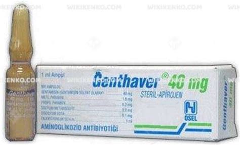 Genthaver 40 Mg 1 Ampul