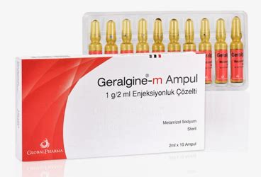 Geralgine-m 1000 Mg/2 Ml Im/iv Enjeksiyonluk Cozelti (10 Ampul)