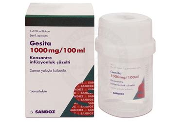 Gesita 1000 Mg/100 Ml Konsantre Infuzyonluk Cozelti