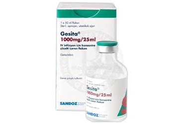 Gesita 1000 Mg/25 Ml Iv Inf.sol. Icin Konsantre Cozelti Iceren Flakon