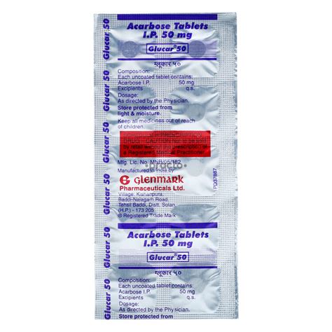 Glucar 50 Mg 90 Tablet