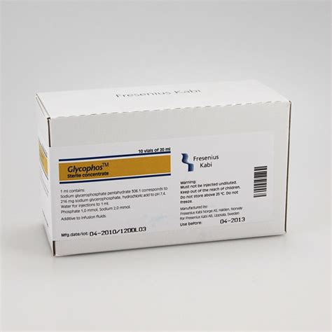 Glycophos 216 Mg/ml Konsantre Infuzyonluk Cozelti, 10 Flakon