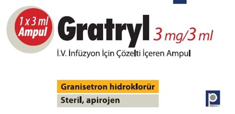 Gratryl 3 Mg/3 Ml Iv Infuzyon Icin Cozelti Iceren 1 Ampul