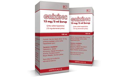 Grizinc 15mg/5ml 100ml Surup