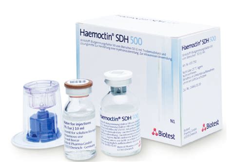 Haemoctin Sdh 500 Iu / 10 Ml Iv Enjeksiyonluk Toz Ve Cozucu (1 Flakon)