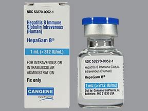 Hepagam B 312 Iu/1 Ml Im/iv Enjeksiyonluk / Infuzyonluk Cozelti (1 Flakon)